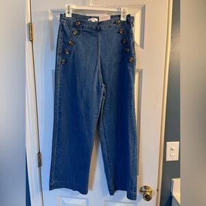 LC Lauren Conrad, wide-leg crop, size 8